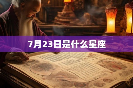 7月23日是什么星座