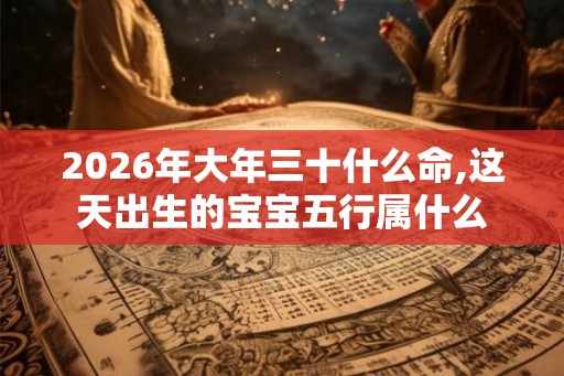 2026年大年三十什么命,这天出生的宝宝五行属什么