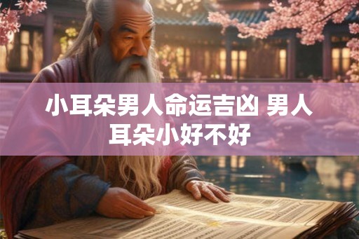 小耳朵男人命运吉凶 男人耳朵小好不好