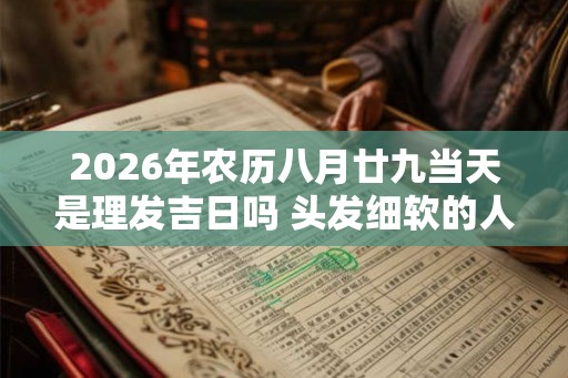 2026年农历八月廿九当天是理发吉日吗 头发细软的人财运怎样