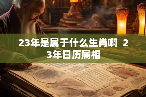 23年是属于什么生肖啊  23年日历属相
