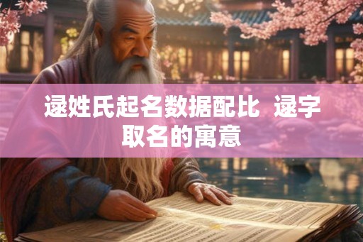 逯姓氏起名数据配比  逯字取名的寓意
