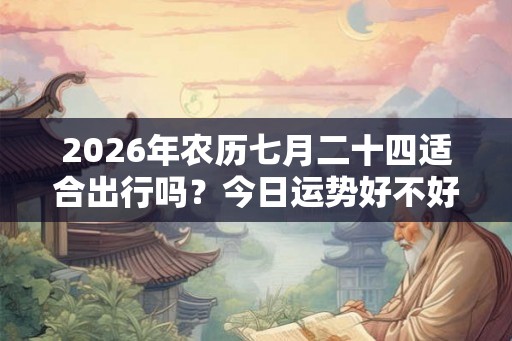 2026年农历七月二十四适合出行吗？今日运势好不好？