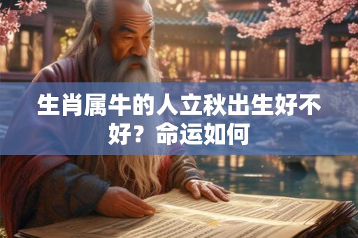 生肖属牛的人立秋出生好不好？命运如何