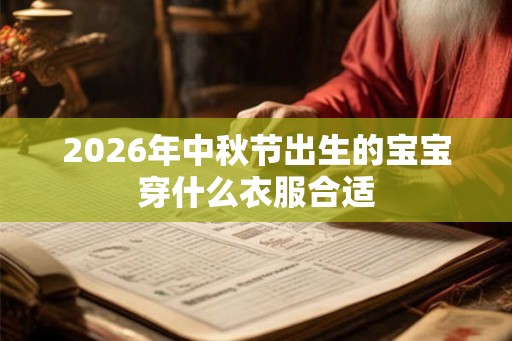 2026年中秋节出生的宝宝穿什么衣服合适 2026年中秋节出生的宝宝穿什么衣服合适