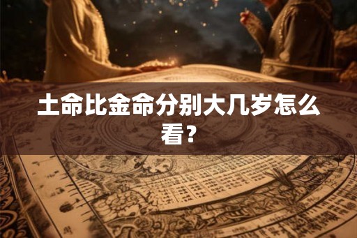 土命比金命分别大几岁怎么看? 土命比金命分别大几岁怎么看?