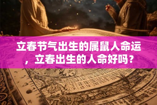 立春节气出生的属鼠人命运，立春出生的人命好吗？