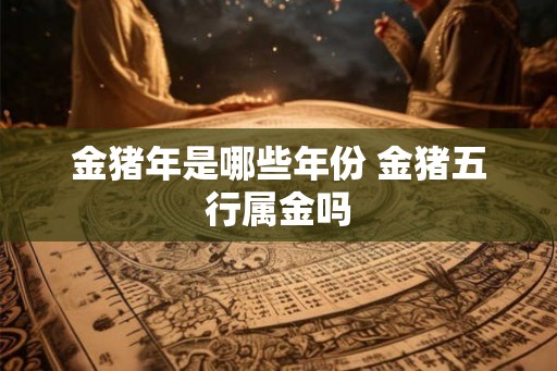金猪年是哪些年份 金猪五行属金吗