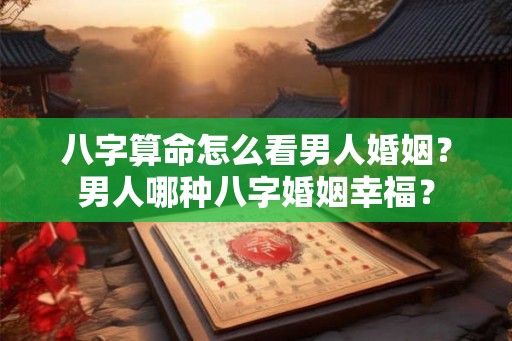 八字算命怎么看男人婚姻？男人哪种八字婚姻幸福？