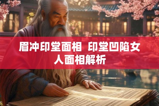 眉冲印堂面相 印堂凹陷女人面相解析 眉冲印堂面相 印堂凹陷女人面相解析