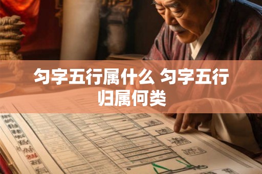 匀字五行属什么 匀字五行归属何类