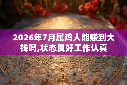 2026年7月属鸡人能赚到大钱吗,状态良好工作认真 2026年7月属鸡人能赚到大钱吗,状态良好工作认真