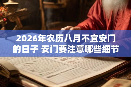 2026年农历八月不宜安门的日子 安门要注意哪些细节 2026年农历八月不宜安门的日子 安门要注意哪些细节