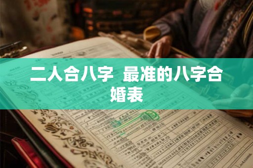 二人合八字 最准的八字合婚表 二人合八字 最准的八字合婚表
