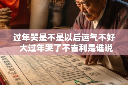 过年哭是不是以后运气不好  大过年哭了不吉利是谁说的
