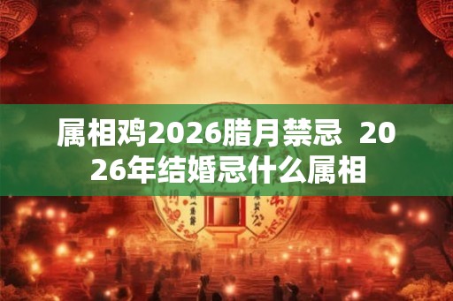属相鸡2026腊月禁忌 2026年结婚忌什么属相 属相鸡2026腊月禁忌 2026年结婚忌什么属相