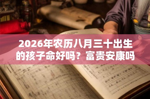 2026年农历八月三十出生的孩子命好吗?富贵安康吗? 2026年农历八月三十出生的孩子命好吗?富贵安康吗?