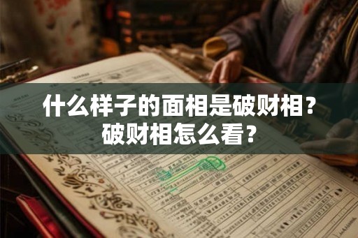 什么样子的面相是破财相？破财相怎么看？