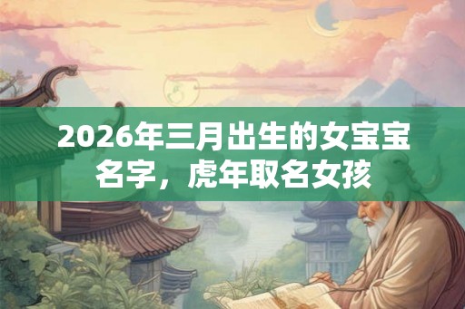 2026年三月出生的女宝宝名字，虎年取名女孩