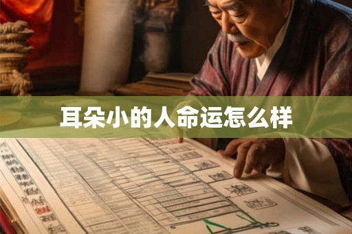 耳朵小的人命运怎么样 耳朵小的人命运怎么样