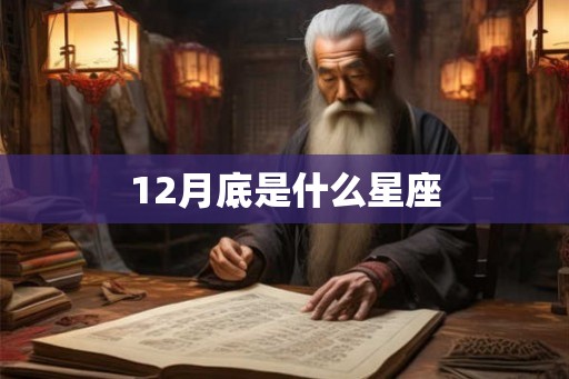 12月底是什么星座