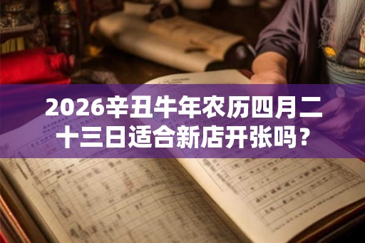 2026辛丑牛年农历四月二十三日适合新店开张吗？