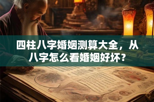 四柱八字婚姻测算大全，从八字怎么看婚姻好坏？