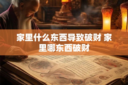 家里什么东西导致破财 家里哪东西破财