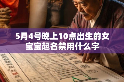 5月4号晚上10点出生的女宝宝起名禁用什么字