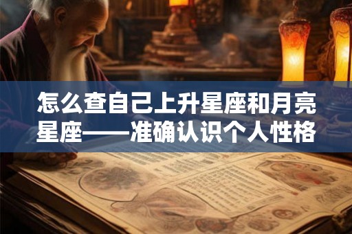 怎么查自己上升星座和月亮星座——准确认识个人性格与行为习惯的方法 怎么查自己上升星座和月亮星座——准确认识个人性格与行为习惯的方法