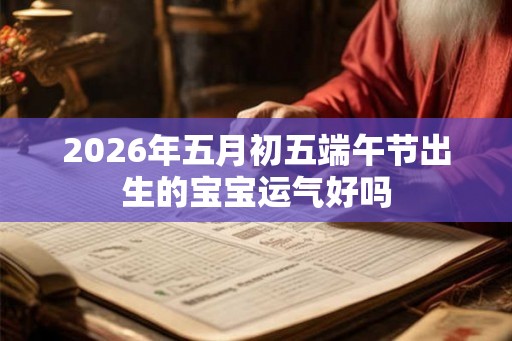 2026年五月初五端午节出生的宝宝运气好吗