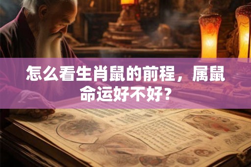 怎么看生肖鼠的前程，属鼠命运好不好？