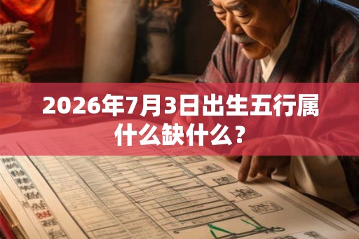 2026年7月3日出生五行属什么缺什么？