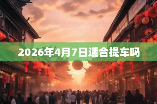 2026年4月7日适合提车吗