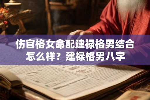 伤官格女命配建禄格男结合怎么样?建禄格男八字 伤官格女命配建禄格男结合怎么样?建禄格男八字