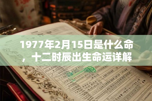 1977年2月15日是什么命，十二时辰出生命运详解