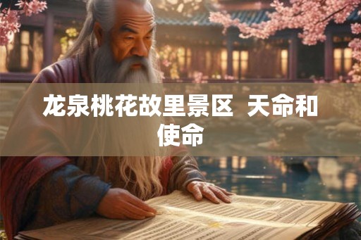 龙泉桃花故里景区  天命和使命