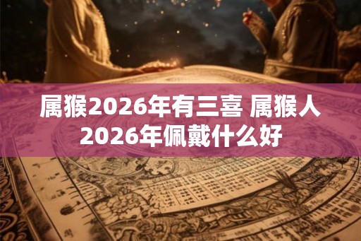 属猴2026年有三喜 属猴人2026年佩戴什么好