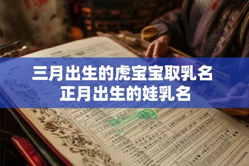 三月出生的虎宝宝取乳名 正月出生的娃乳名