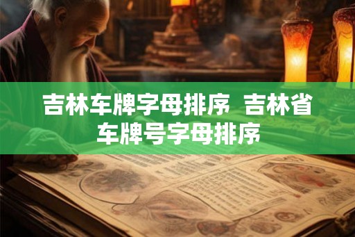 吉林车牌字母排序  吉林省车牌号字母排序