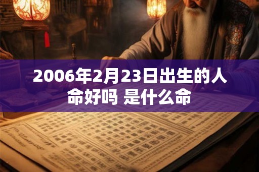 2006年2月23日出生的人命好吗 是什么命