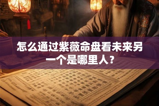 怎么通过紫薇命盘看未来另一个是哪里人? 怎么通过紫薇命盘看未来另一个是哪里人?