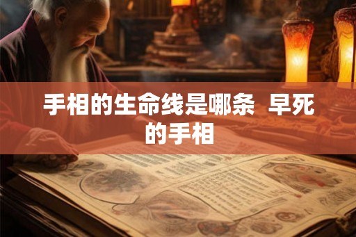 手相的生命线是哪条  早死的手相