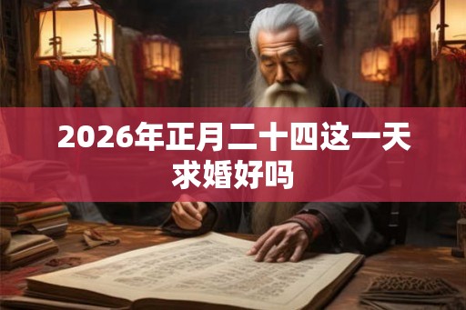 2026年正月二十四这一天求婚好吗 2026年正月二十四这一天求婚好吗