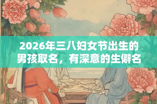 2026年三八妇女节出生的男孩取名,有深意的生僻名字 2026年三八妇女节出生的男孩取名,有深意的生僻名字