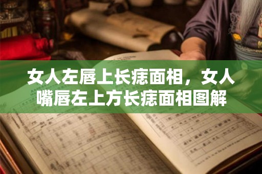 女人左唇上长痣面相，女人嘴唇左上方长痣面相图解
