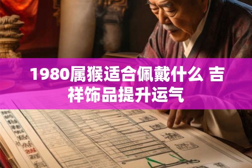 1980属猴适合佩戴什么 吉祥饰品提升运气