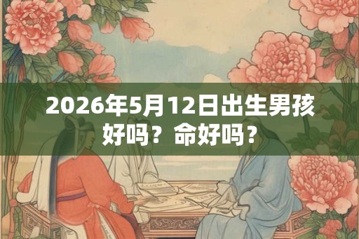 2026年5月12日出生男孩好吗？命好吗？
