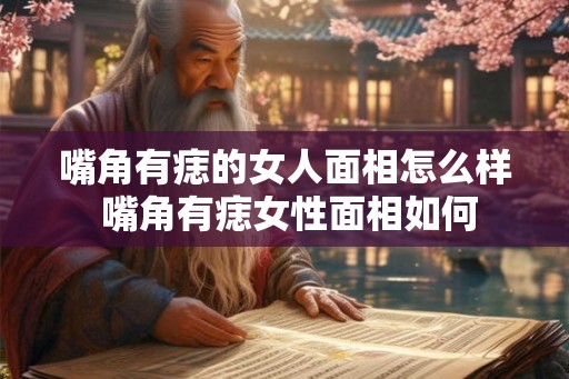 嘴角有痣的女人面相怎么样 嘴角有痣女性面相如何