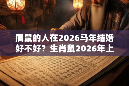 属鼠的人在2026马年结婚好不好？生肖鼠2026年上半年运势